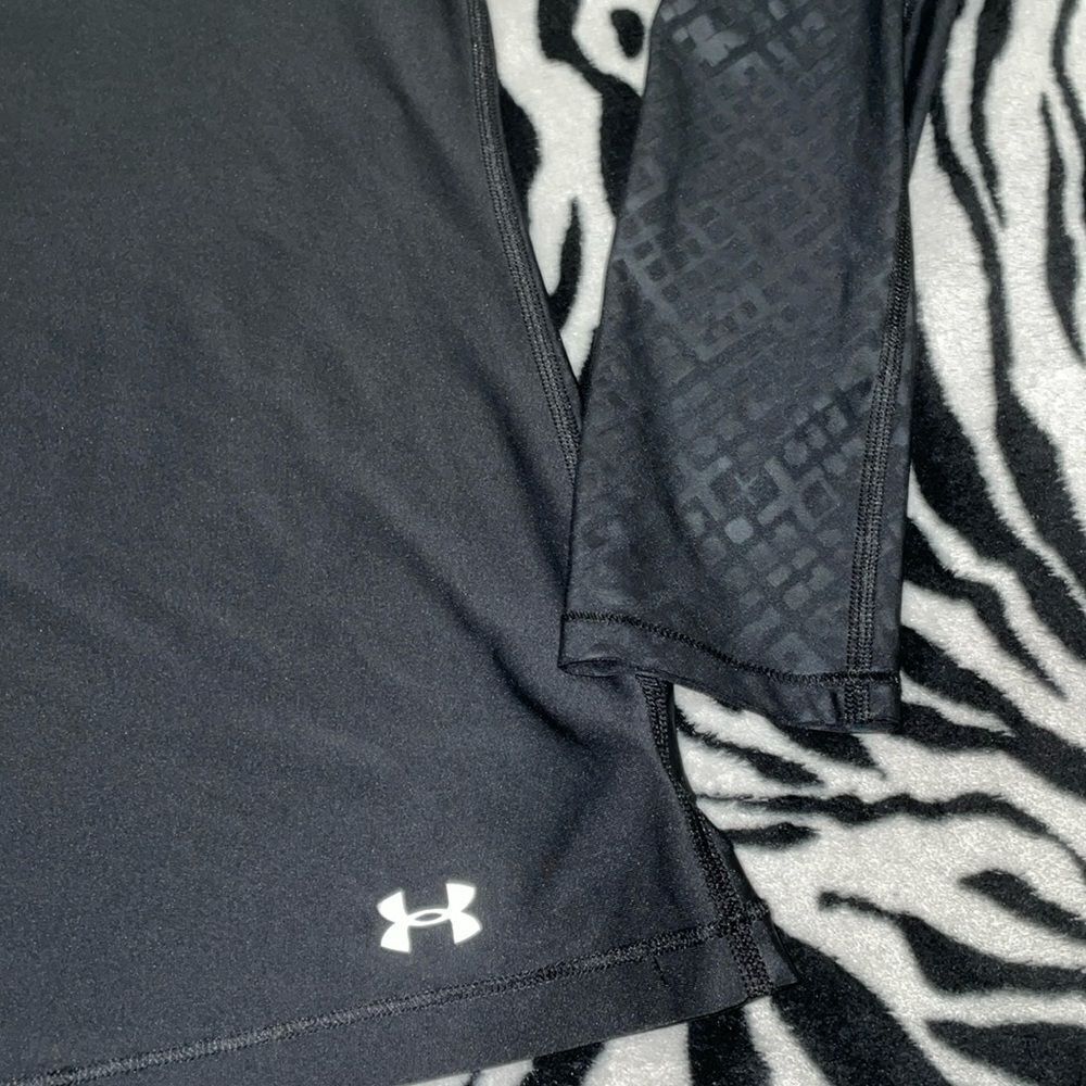 Under armour women’s print long sleeve fitted heat gear workout activewear top - Picture 4 of 11